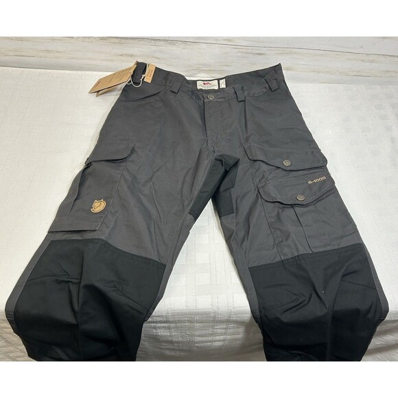NEW! FJALLRAVEN Vidda Pro Black Gray Trousers G-1000 Pants 44 Size 29 x 31 M Reg - Picture 8 of 16